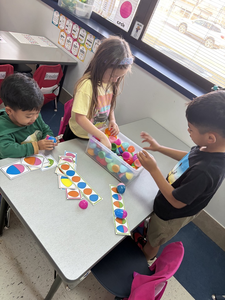 Mrs. Eccles Pre-K class working on fine motor skills