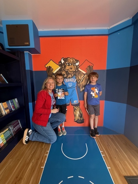 Mrs. Stamm, Lincoln and Liam