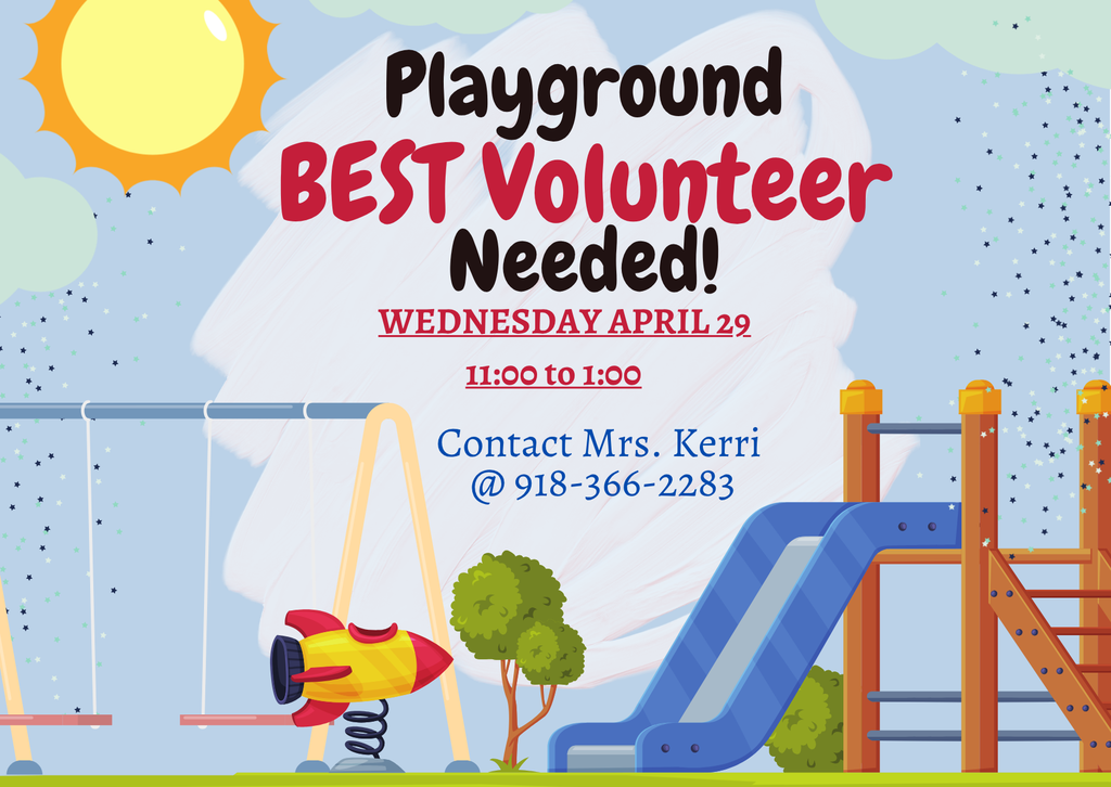 We need some help on the playground tomorrow.