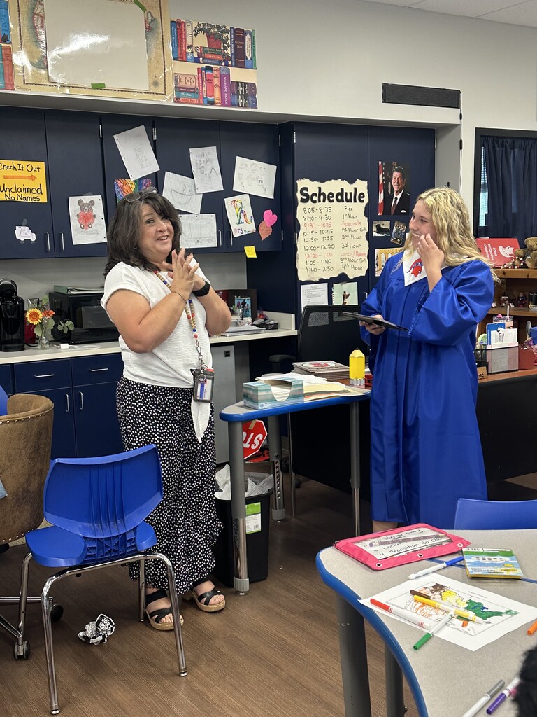 Mrs. Rumbaugh and Emma Yates