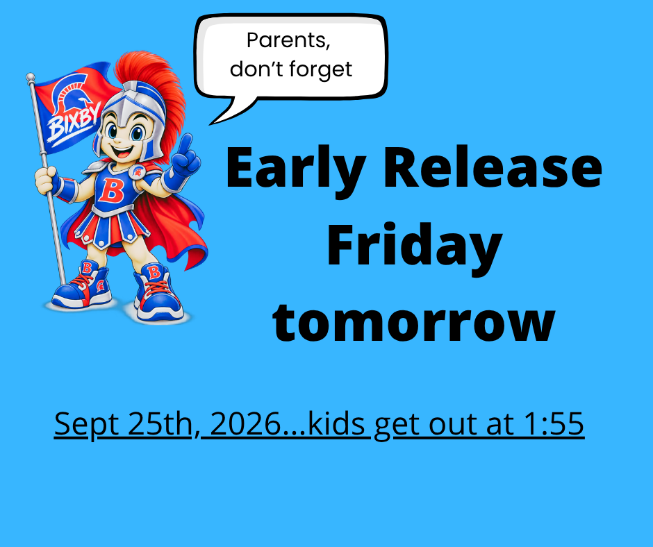 Tomorrow is early release day