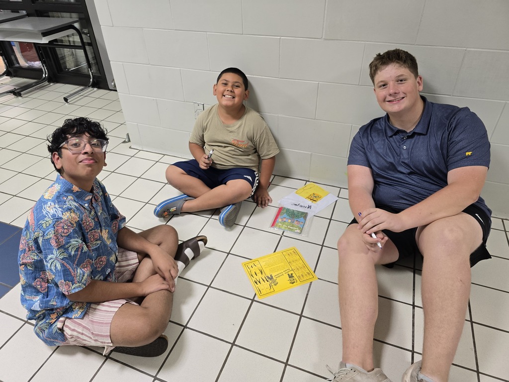 9th grade pen pals visit Ms. Hankins 2nd grade