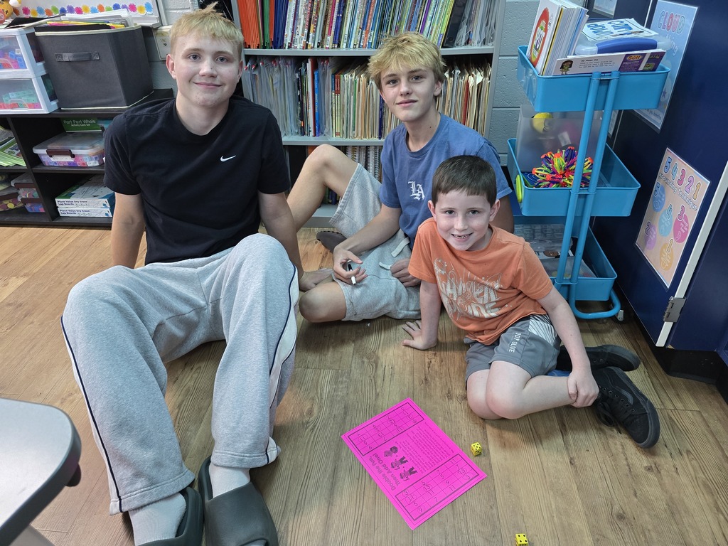 9th grade pen pals visit Ms. Hankins 2nd grade
