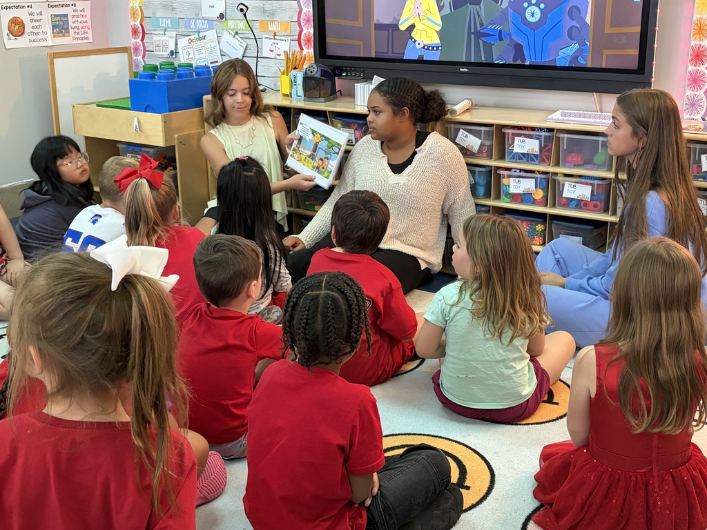 Middle school came to read to our friends