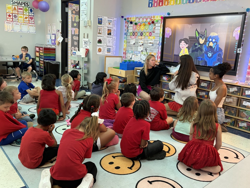 Middle school came to read to our friends
