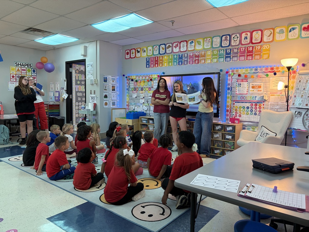 Middle school came to read to our friends