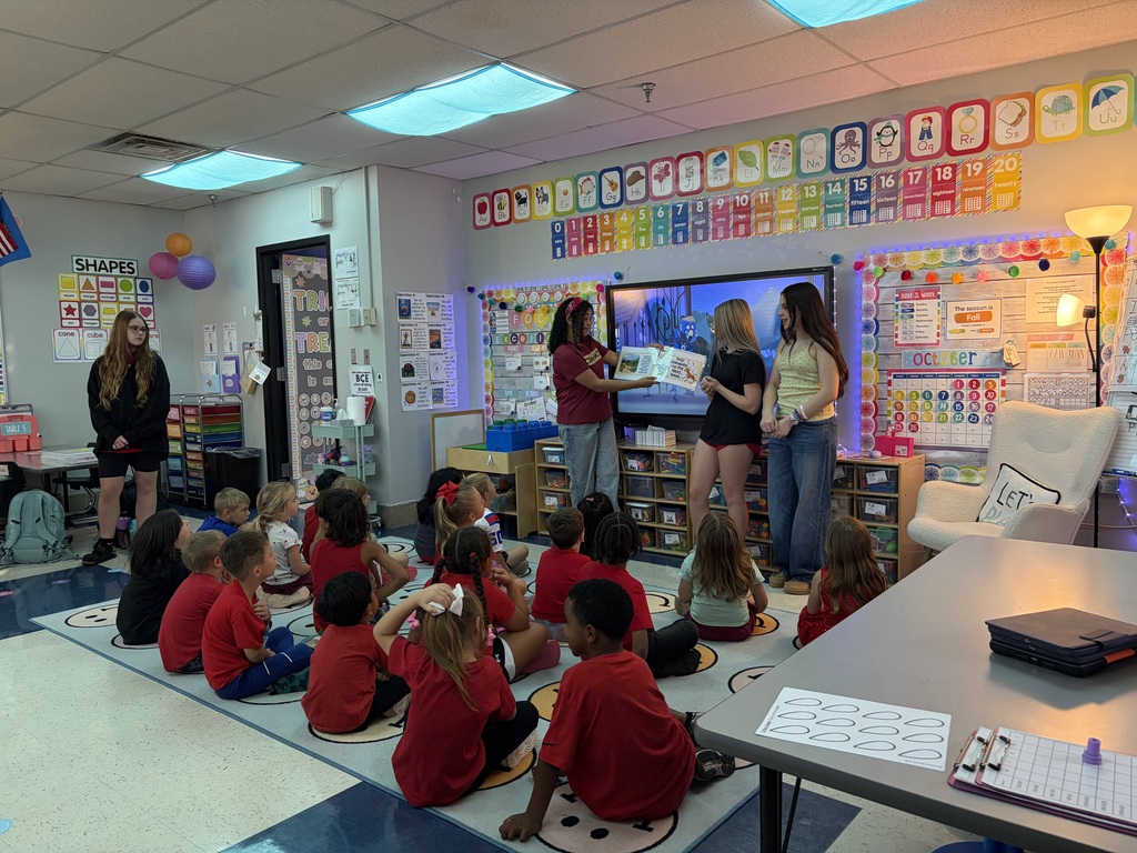 Middle school came to read to our friends