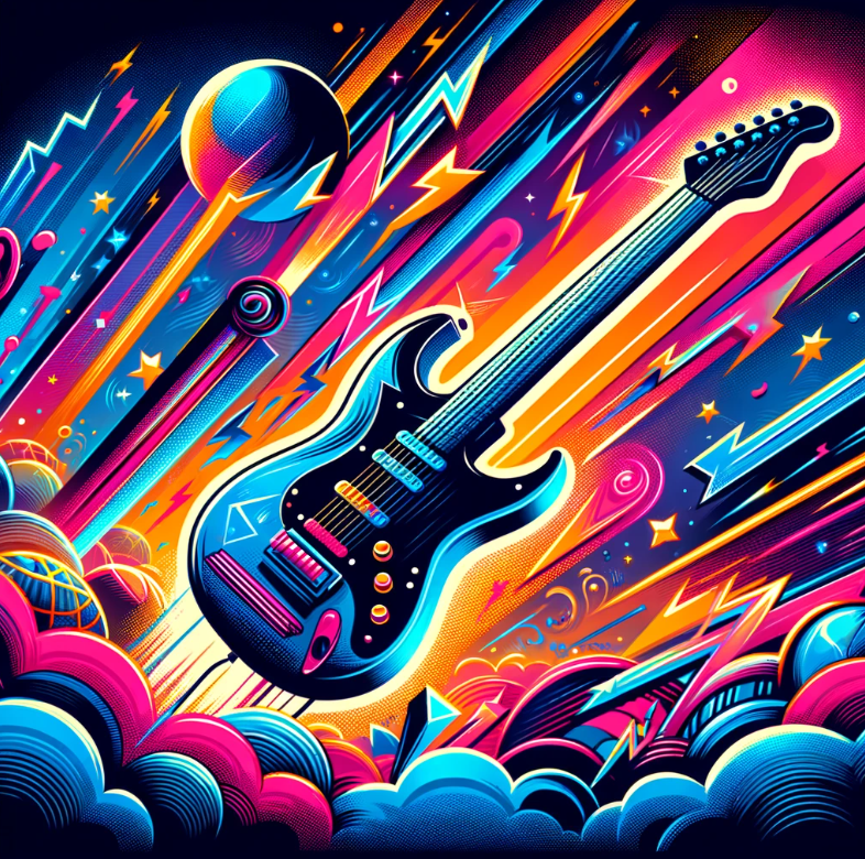 guitar in space