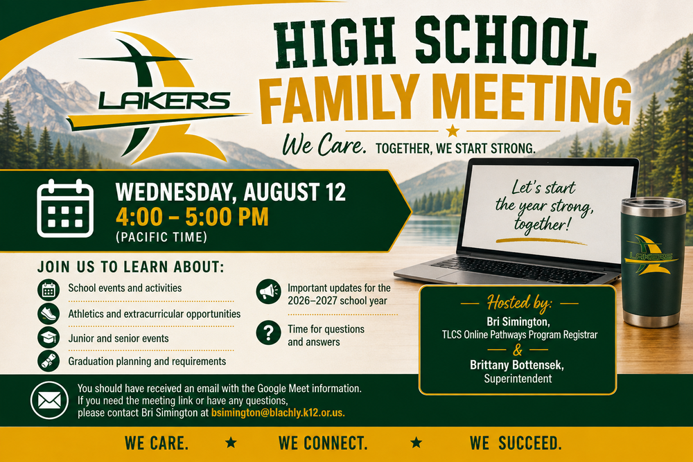 HS Family Meeting Image wtih Date and Time