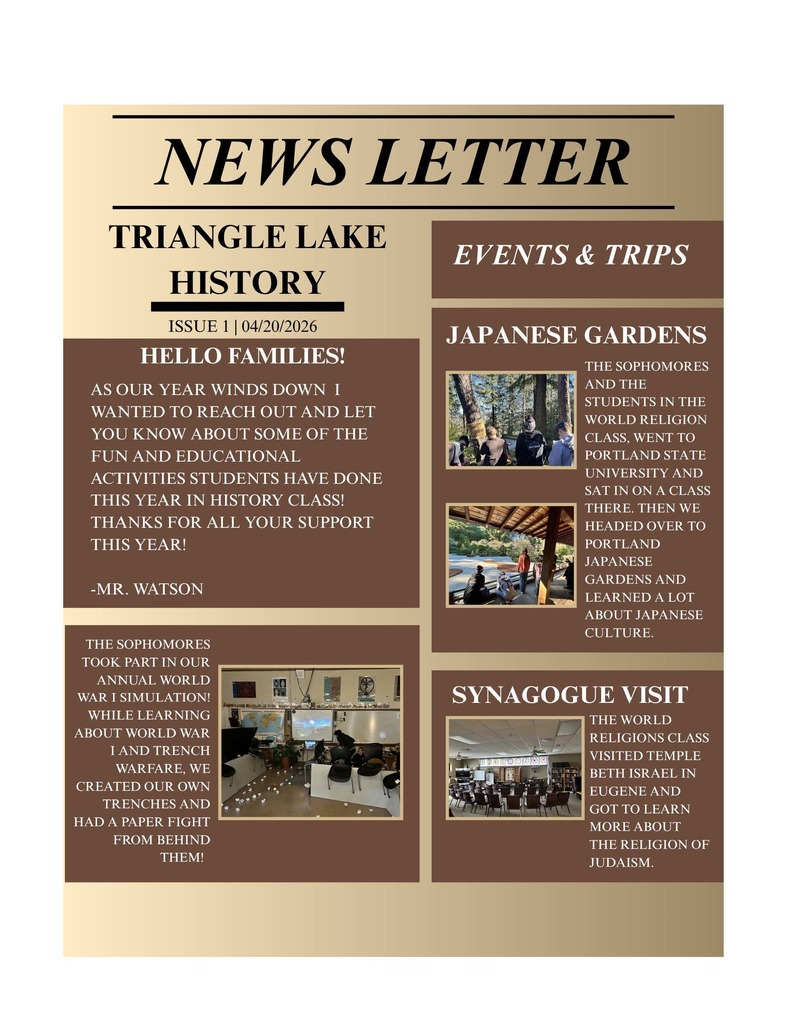 News Letter Page 1
