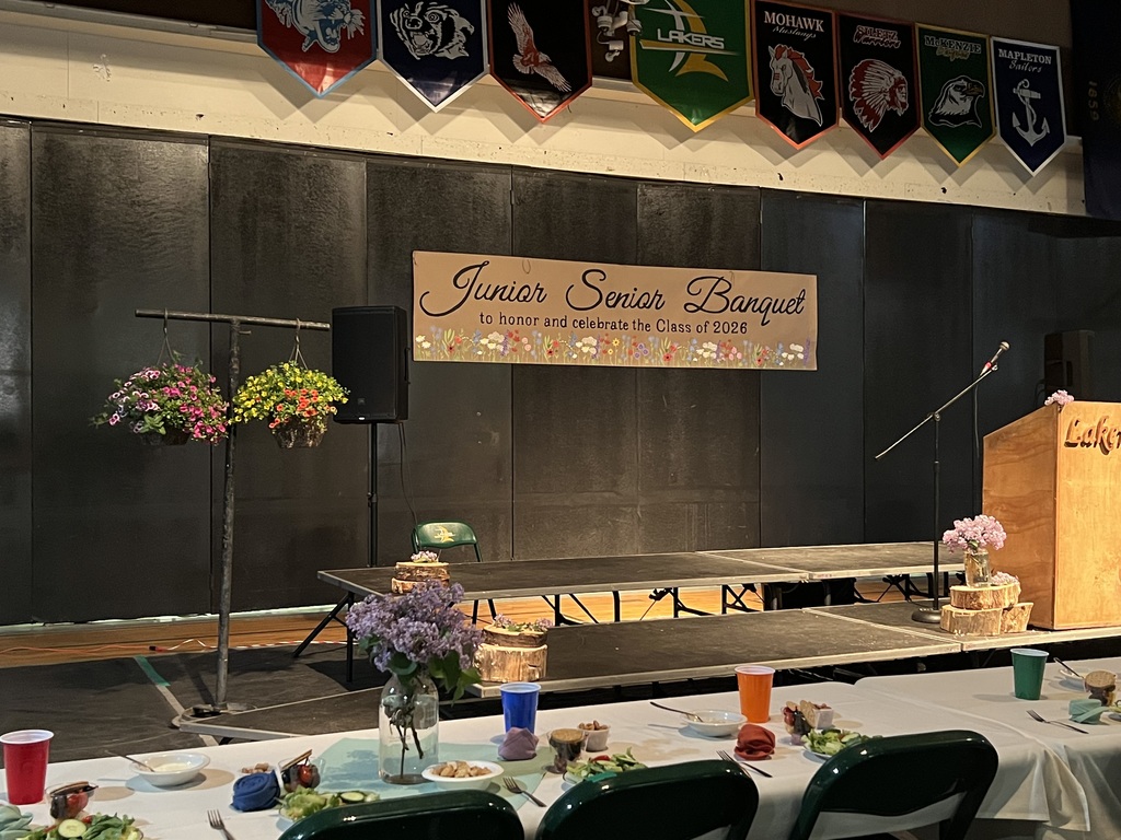 Banner and decorations