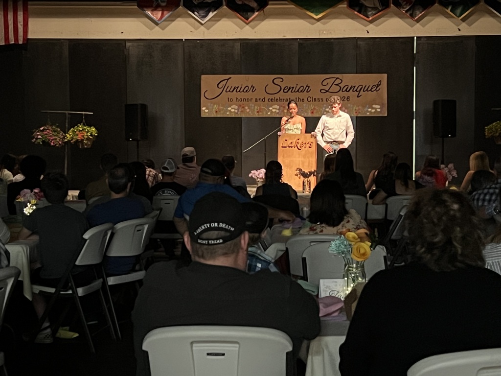 Owen and Angie sharing the senior prohecies