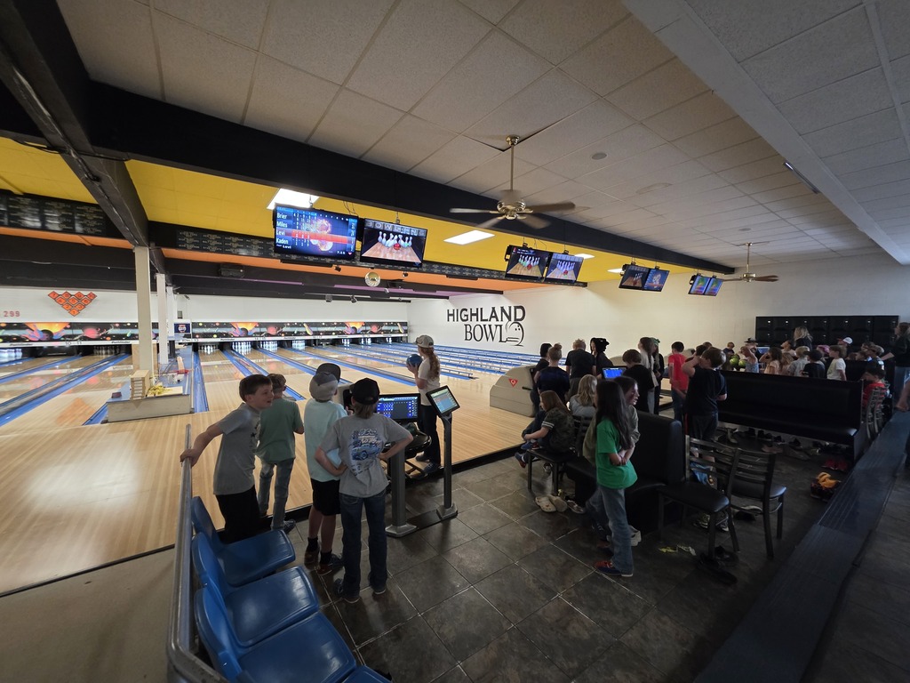 Elementary Students Bowling