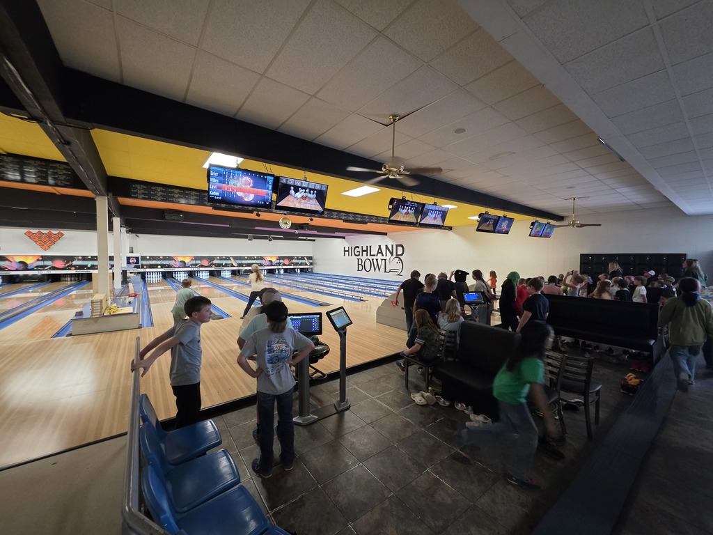 Elementary Students Bowling