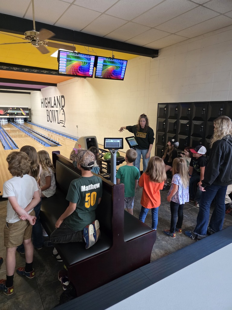 Elementary Students Bowling