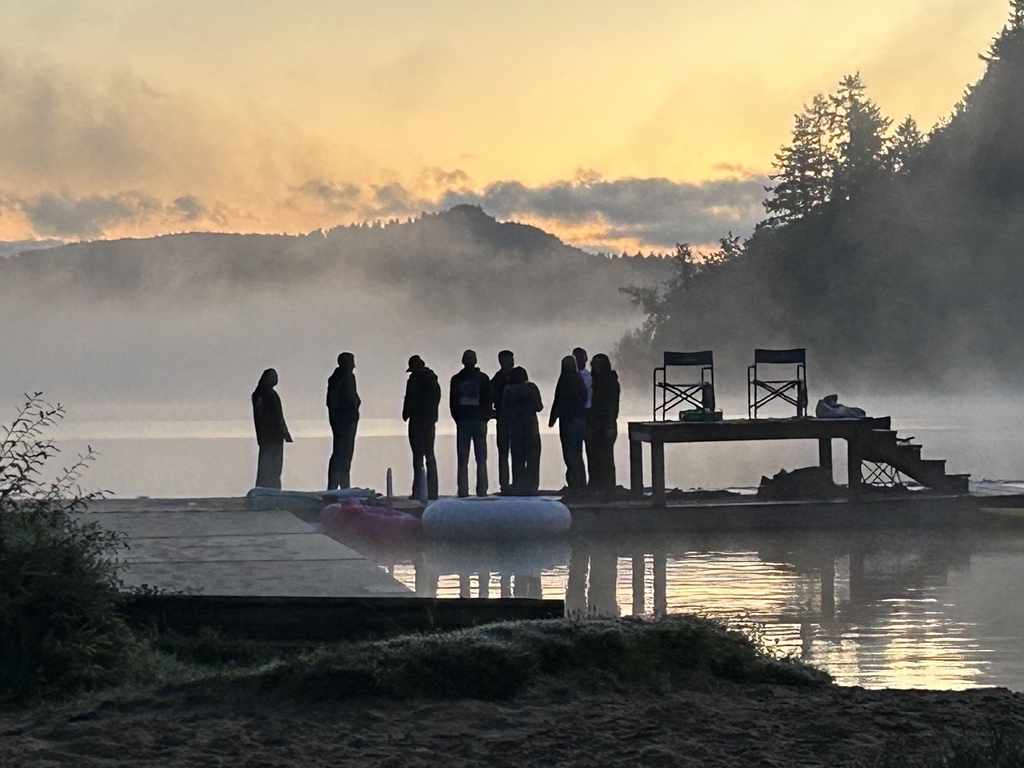 Nine of our seniors watched the sun rise on their last first day. Welcome Back Lakers!