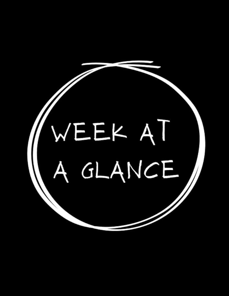 Week at a Glance: 9/8/26
