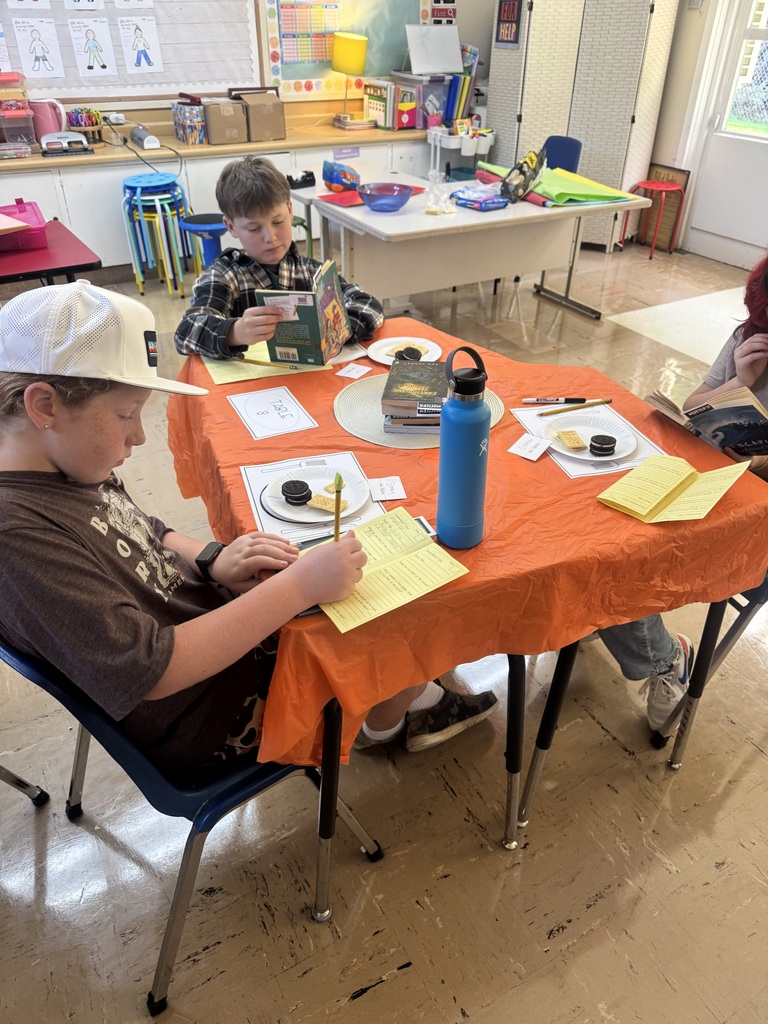 Kids at Diner Tables Sampling Books 5