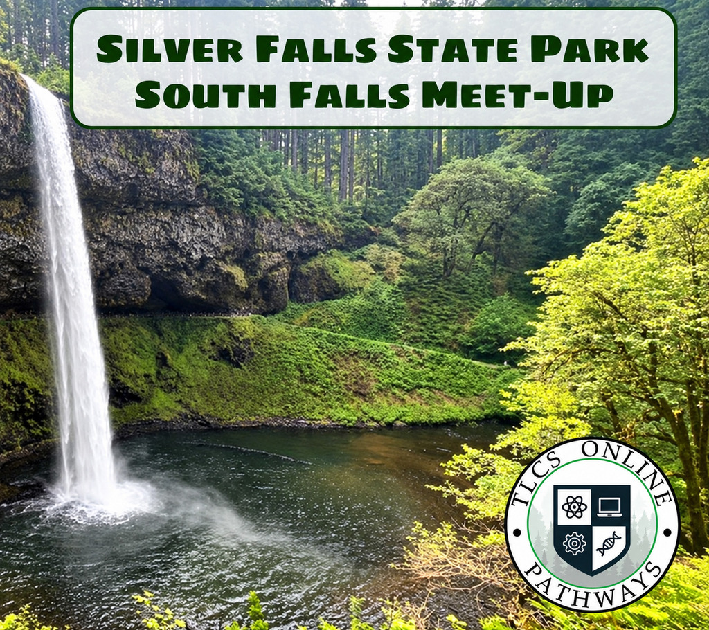 Silver Falls State Park Image with TLCS Online Logo