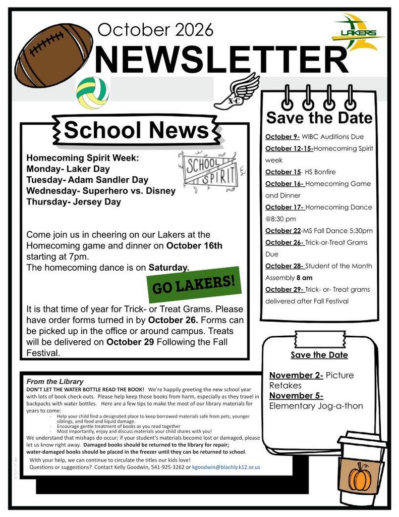 October Newsletter
