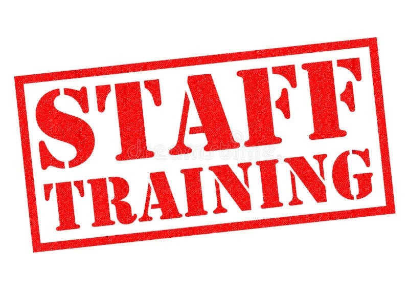 Staff Training on Friday, October 2nd