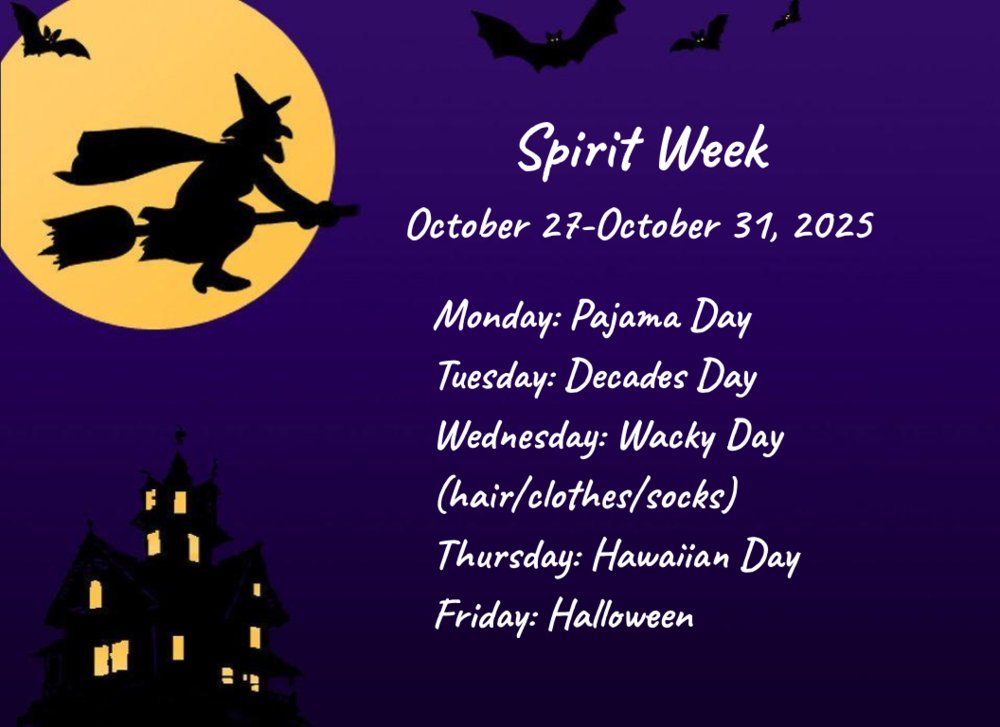 spirit week flyer