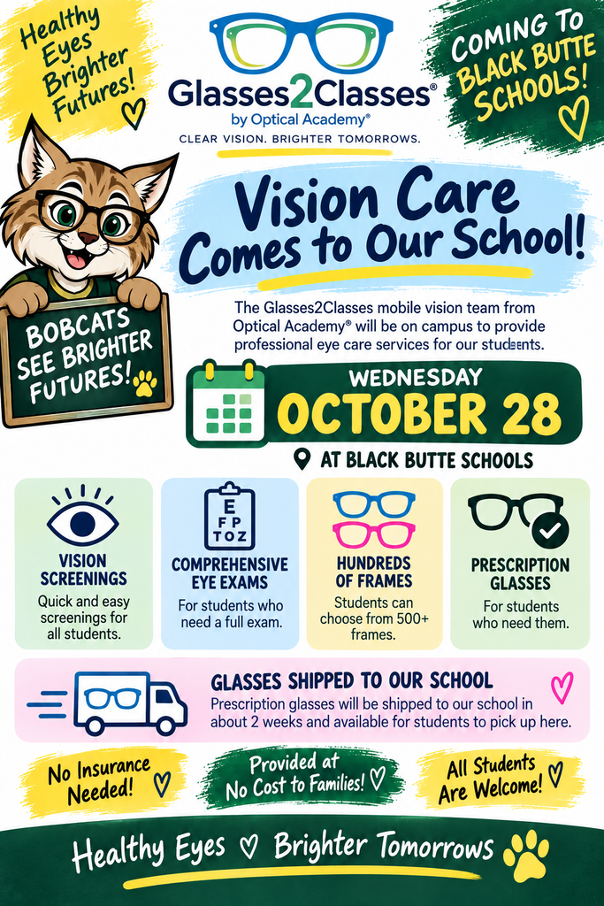 Glasses2Classes Flyer Glasses Event on October 28th