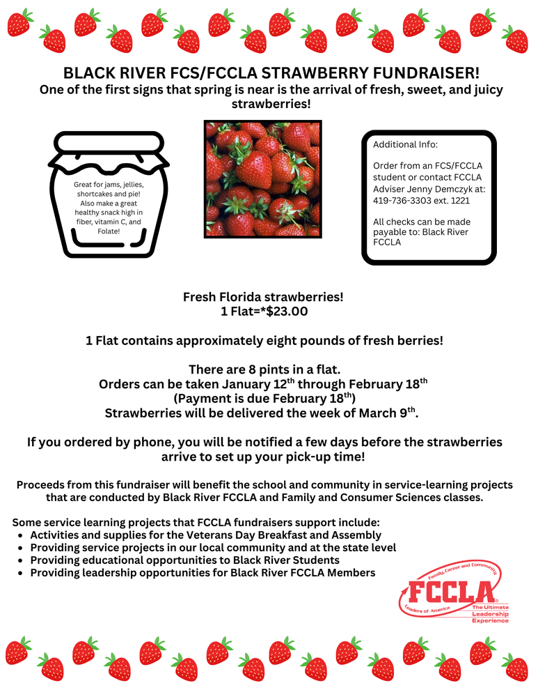 FCCLA Strawberry Fundraiser