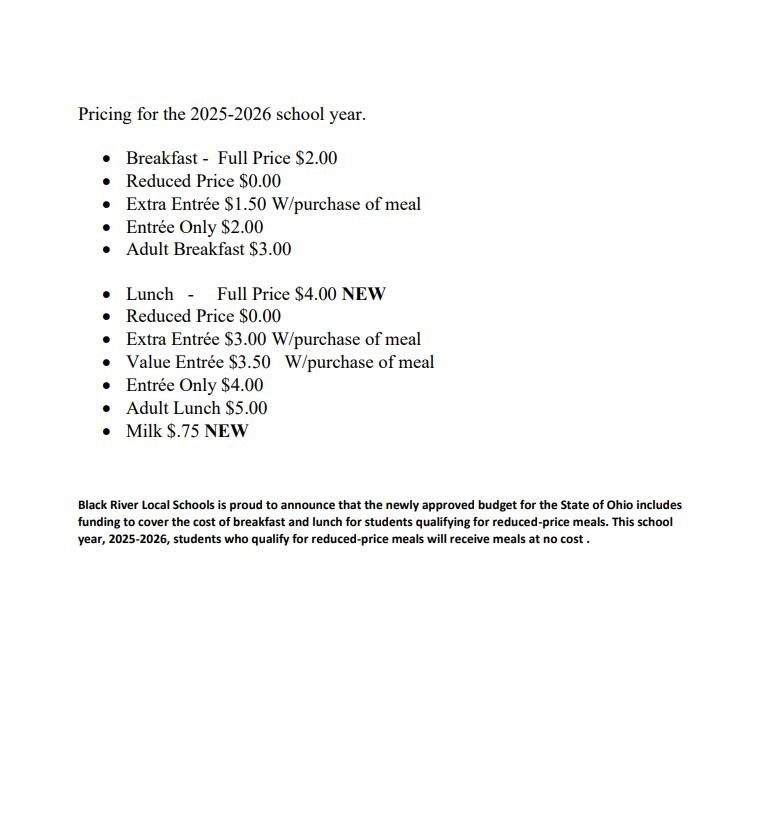 Dining Prices