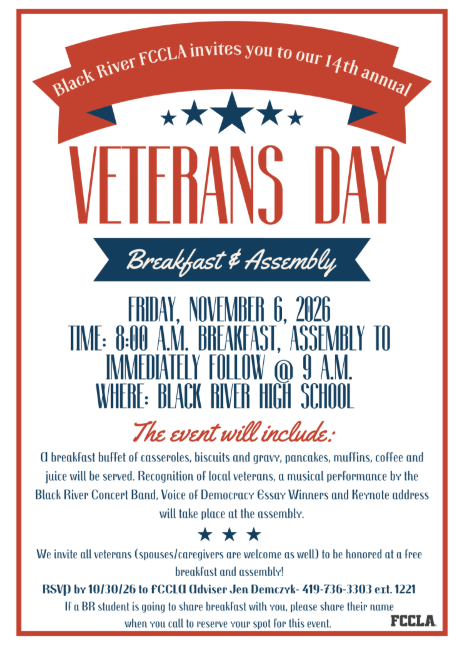 Veterans Day breakfast assembly