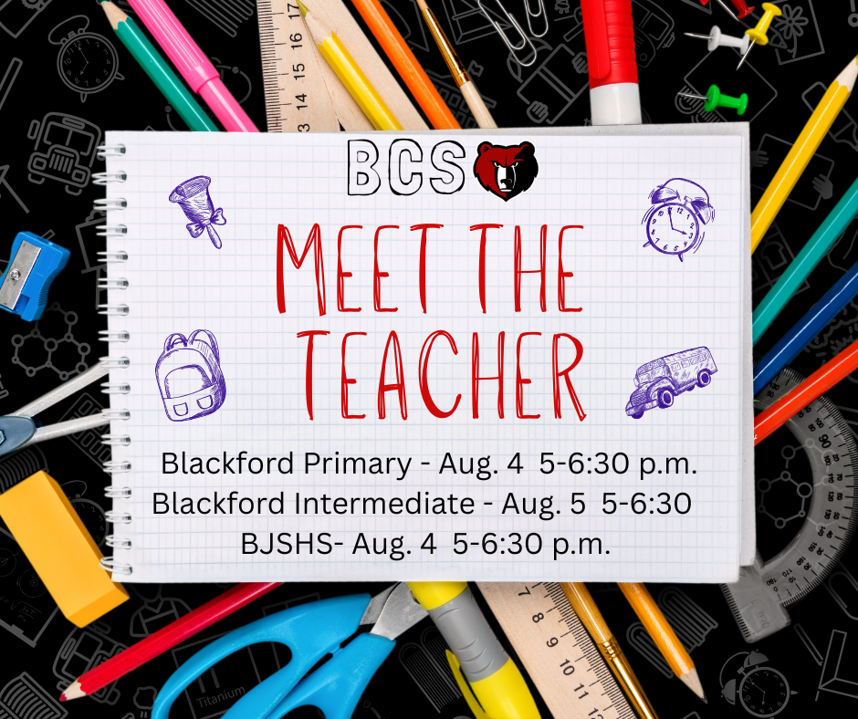 Meet the Teacher Dates and times