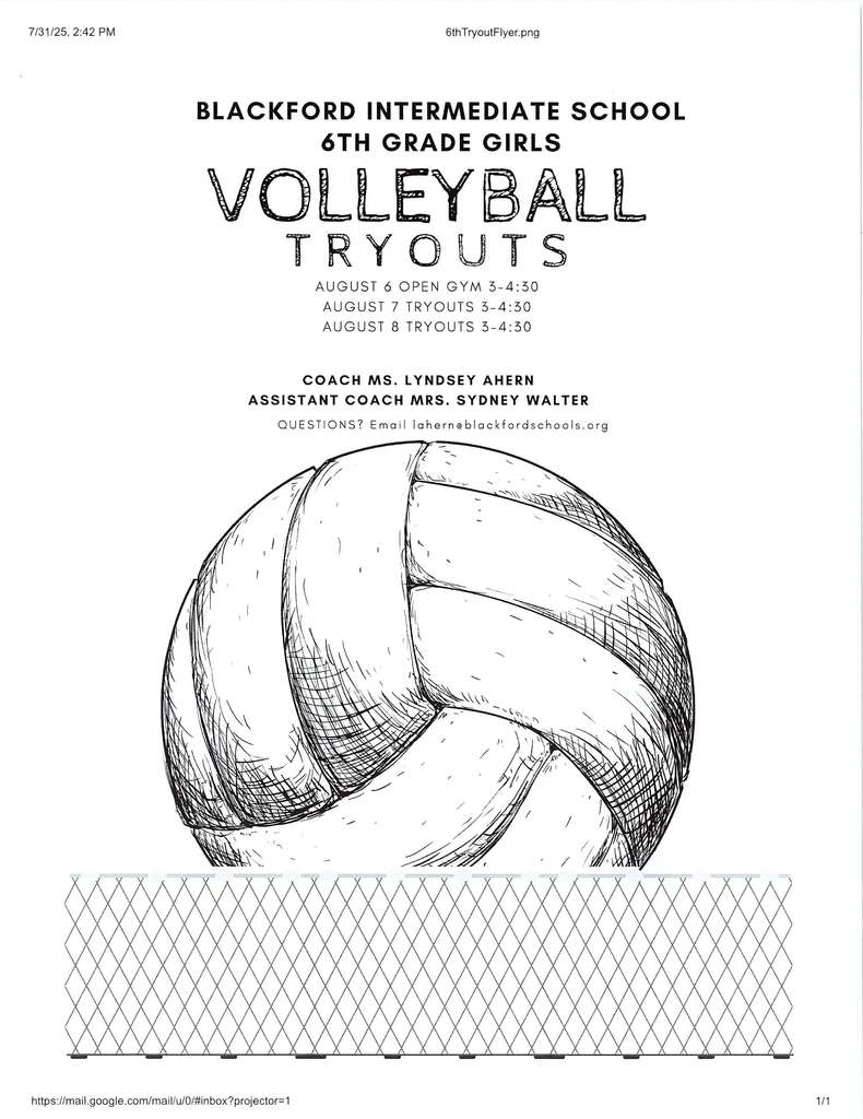 Volleyball tryouts