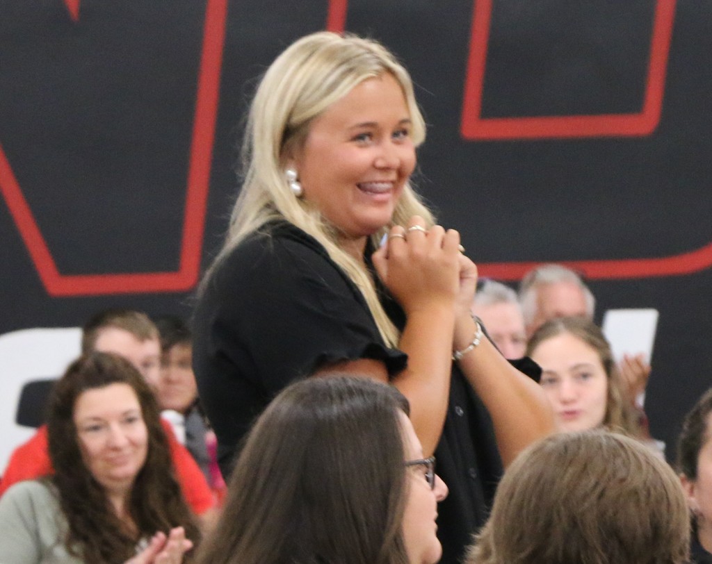 Emily Burchette is welcomed to Blackford County Schools as a new teacher
