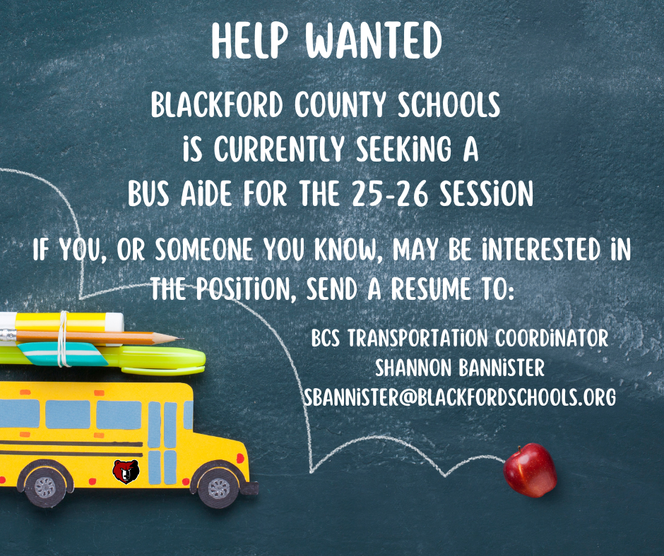BCS seeks Bus Aide