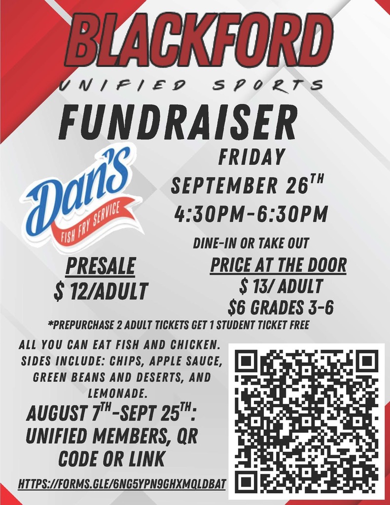 Dan's Fish Fry fundraiser for Blackford United Sports