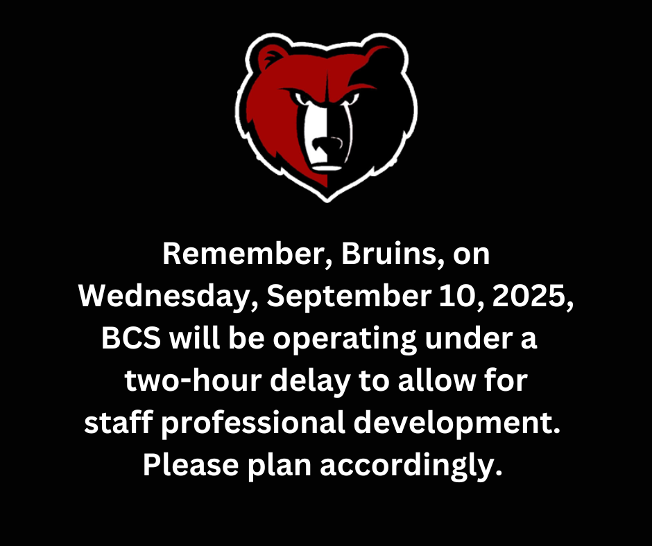 Two Hour delay for staff professional development
