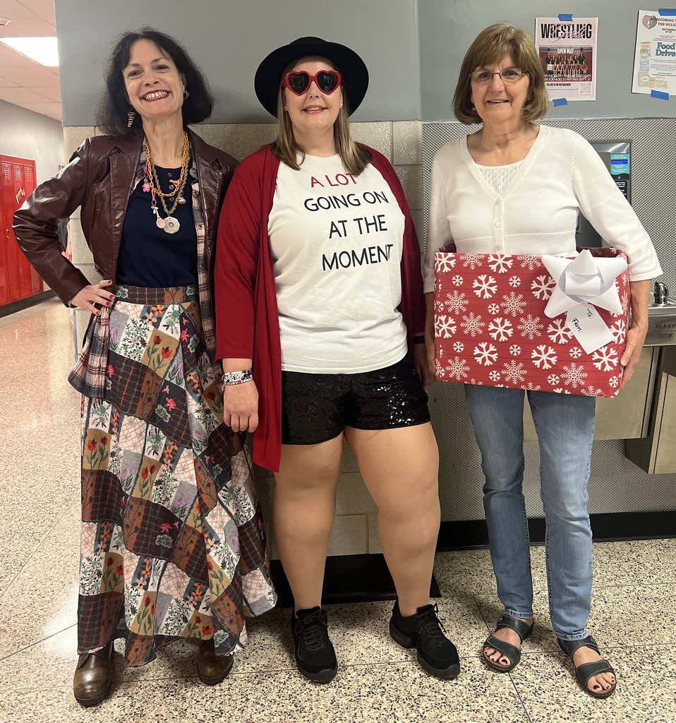 BJSHS staff dress up for Rhyme without a Reason day for Homecoming