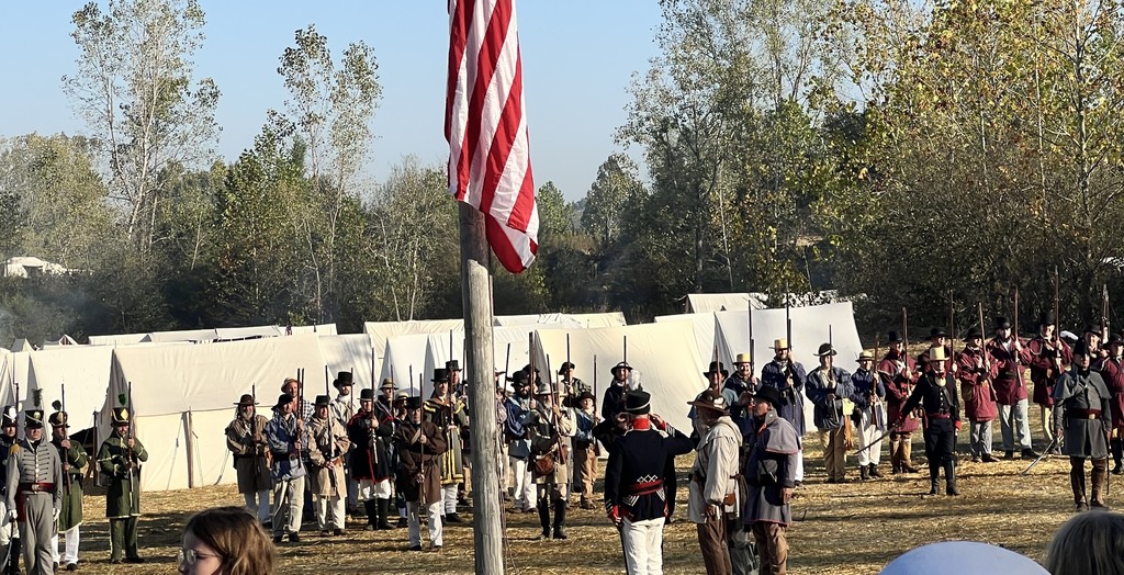 BIS students visit the Mississinewa 1812 Reenactment