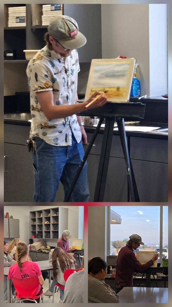 BJSHS Art students learn about Plein Air painting