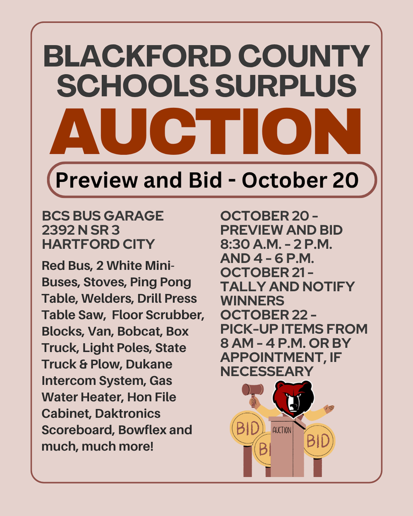 BCS Surplus Auction - October 20