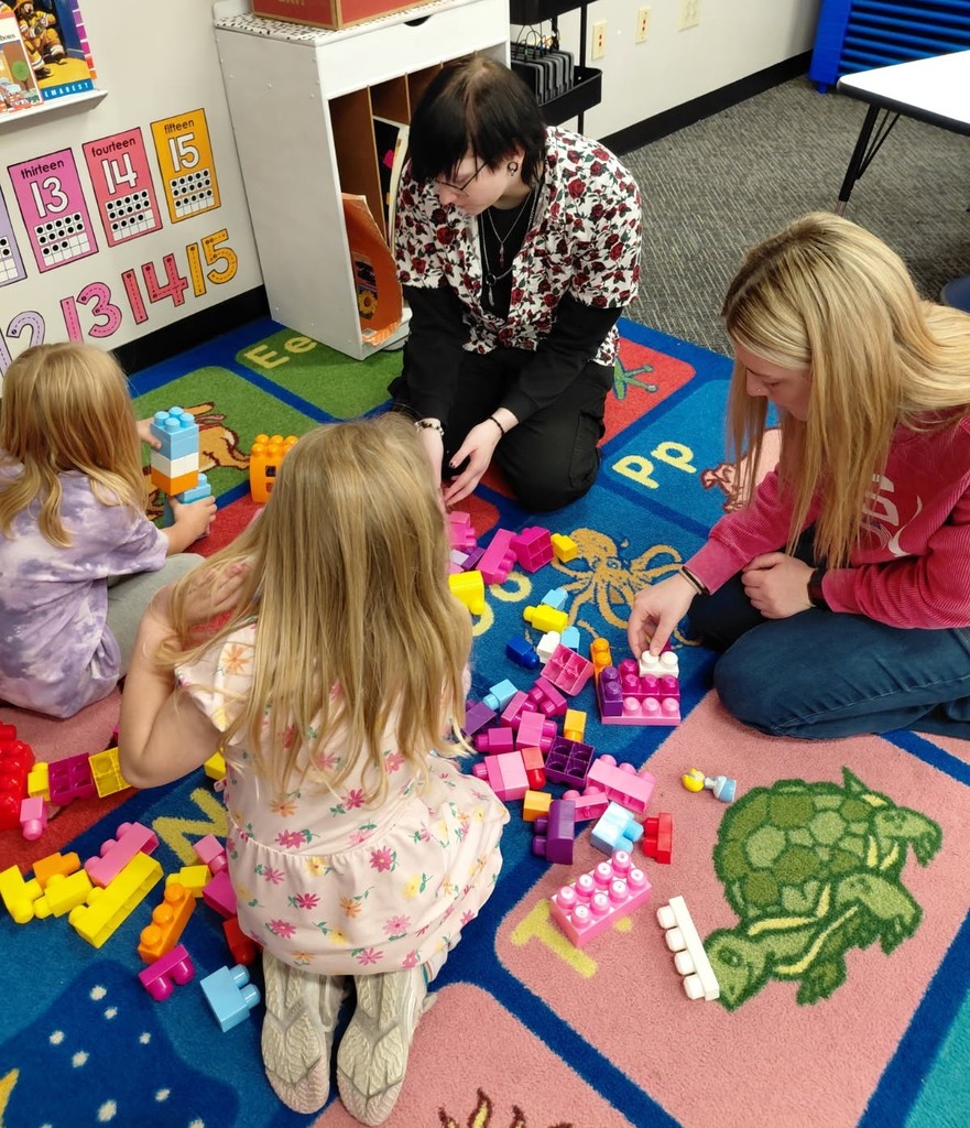 The BJSHS Child Development class visits the BPS Preschool classes for lessons and fun!