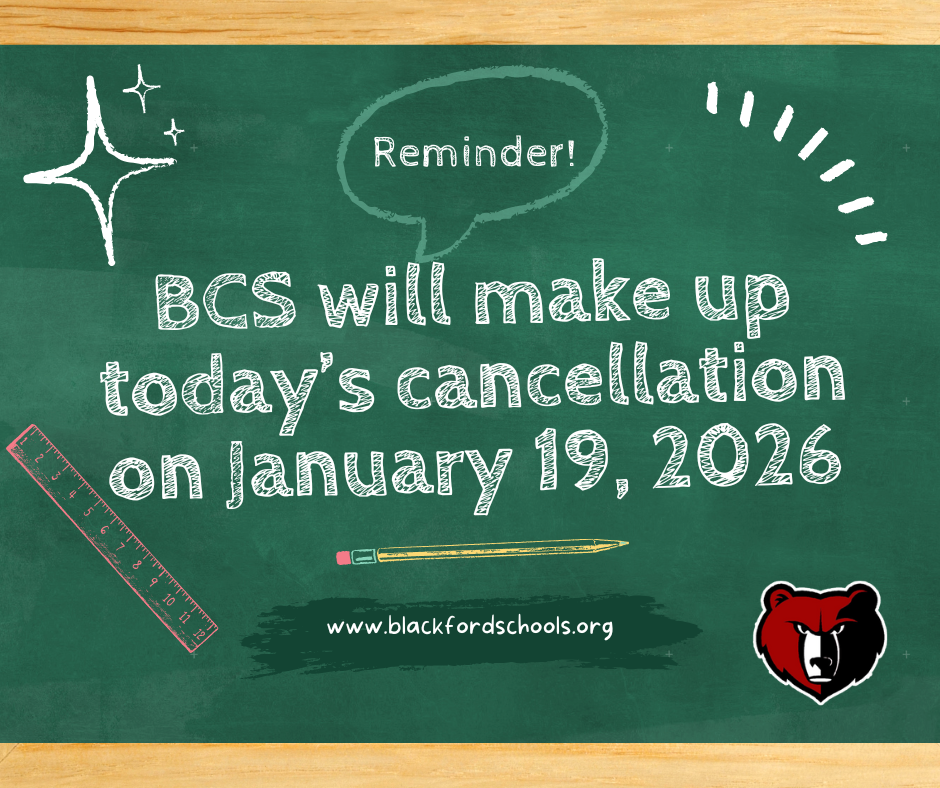 Weather cancellation make up day - January 19, 2026