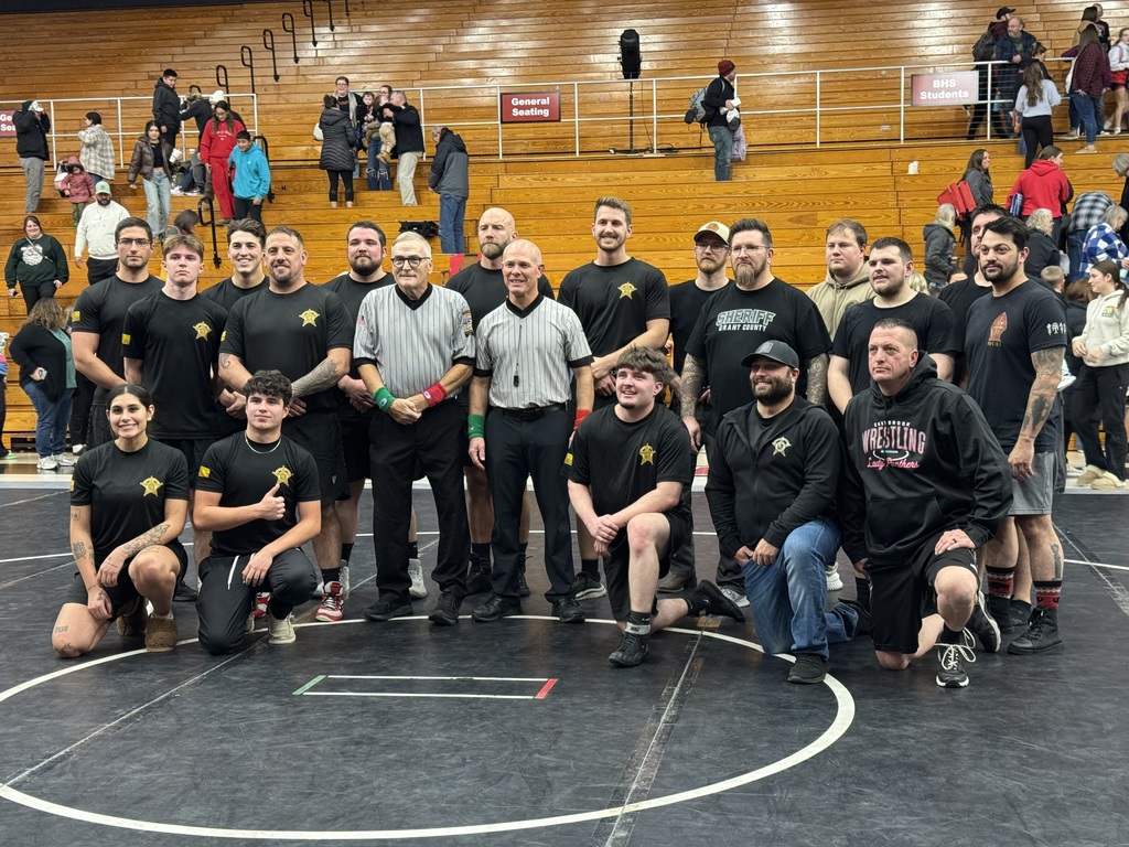 Shop With a Cop wrestlers include the Blackford County Sheriff's Department and the Grant County Sheriff's Department
