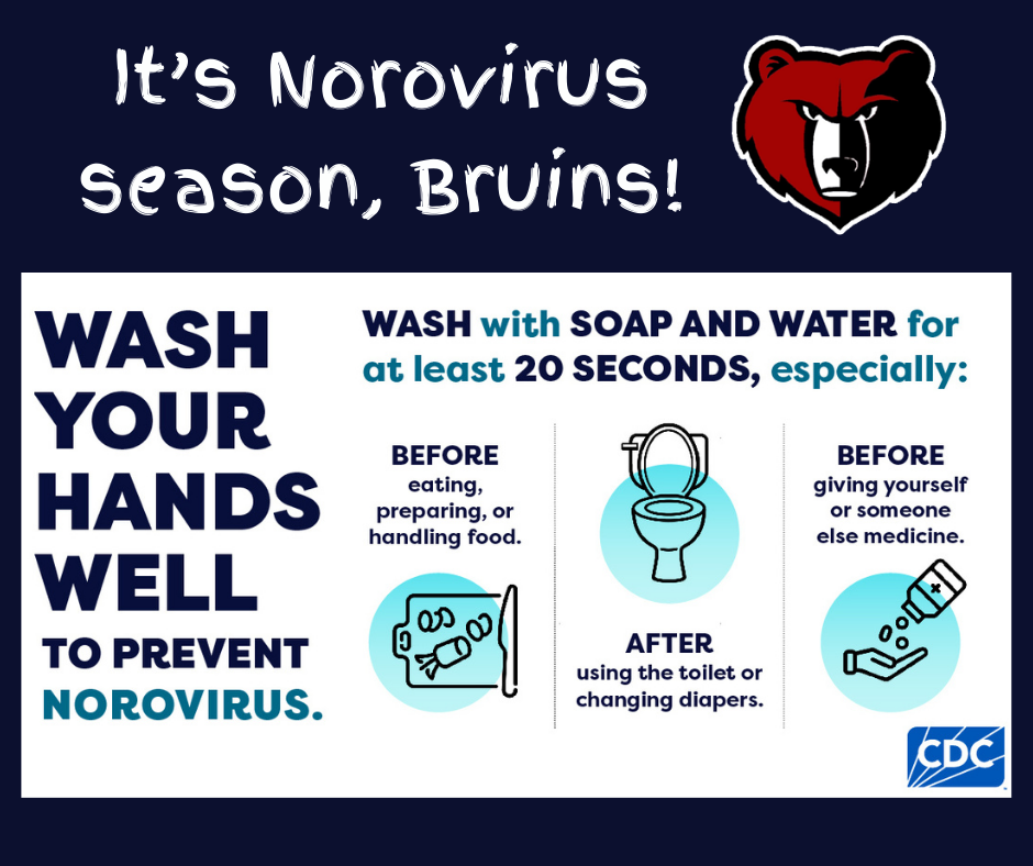Norovirus reminder to wash hands