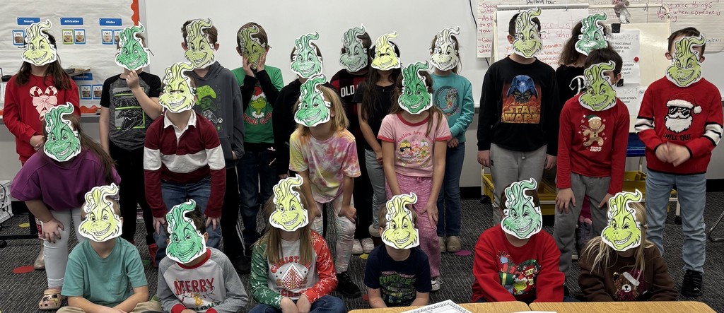 BPS 2nd grade celebrates the holidays with the Grinch