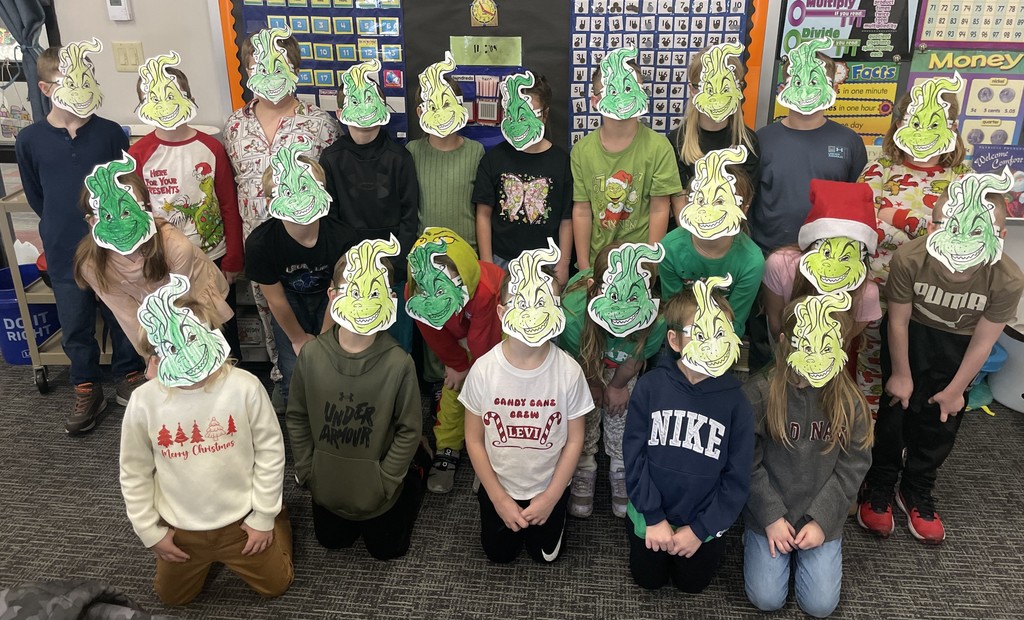 BPS 2nd grade celebrates the holidays with the Grinch