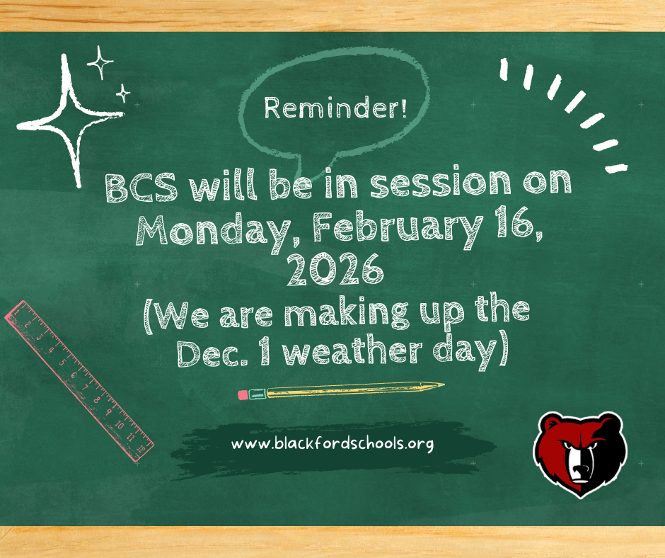 BCS will be in session February 16, 2026