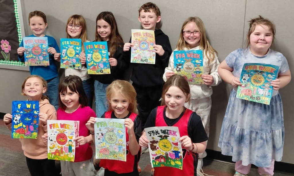 Coloring contest winners at BPS