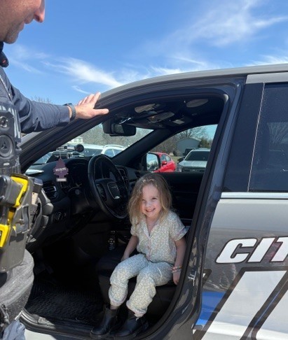 BPS Preschool students were visited by HCPD Officer Joel Allred who showed students his vehicle