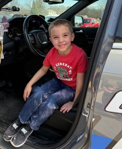 BPS Preschool students were visited by HCPD Officer Joel Allred who showed students his vehicle